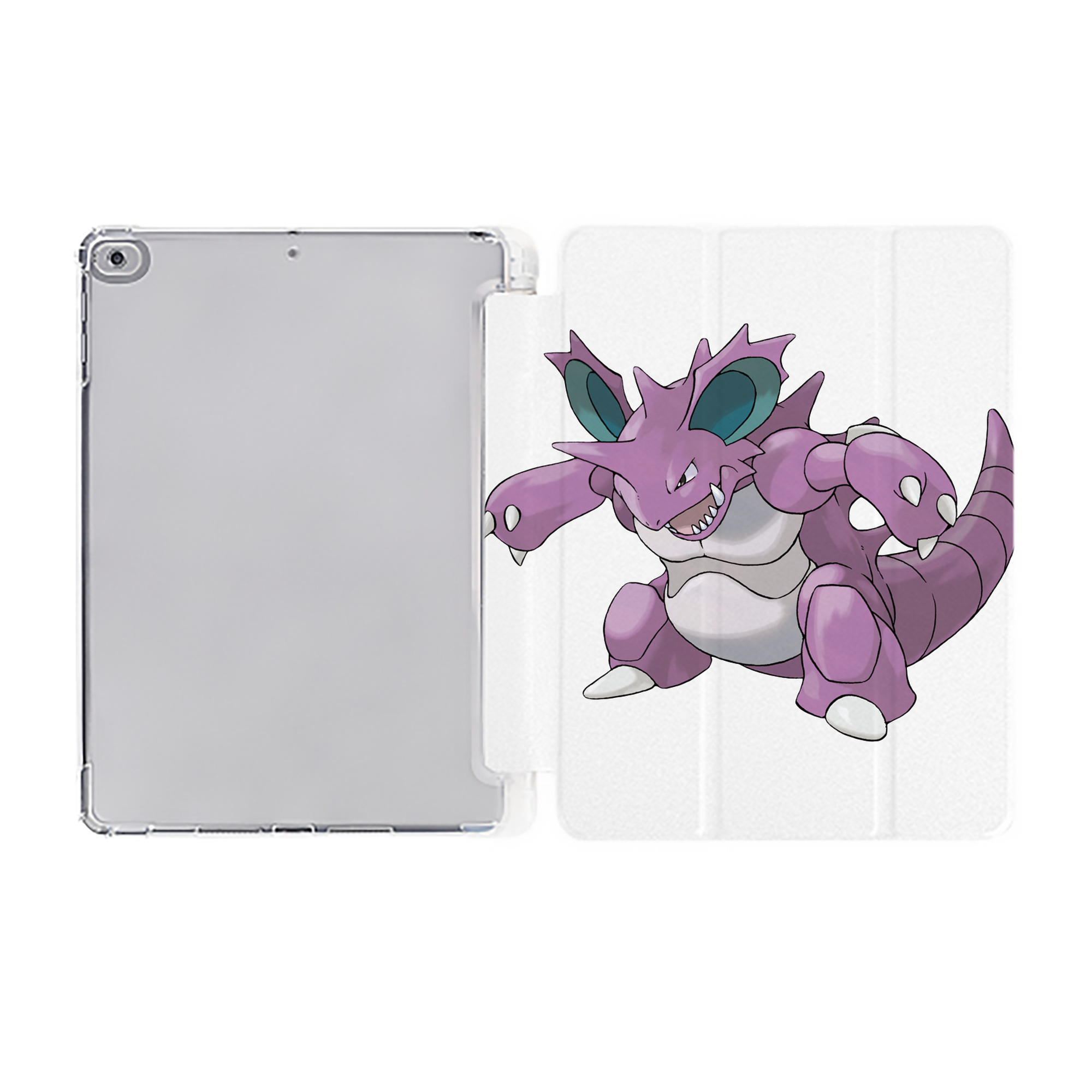 （画像用） ポケットモンスター Pokémon IPad ケース ペン収納付き 三つ折りスタンド PUレザー×シリコン 対応機種9.5/10.5/10.9インチ